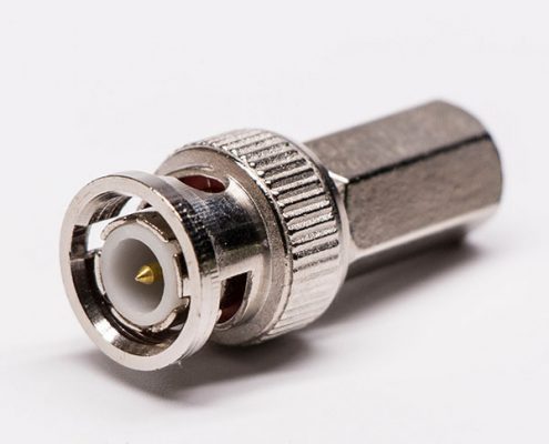 bnc缆线连接器快插直式公头 射频同轴