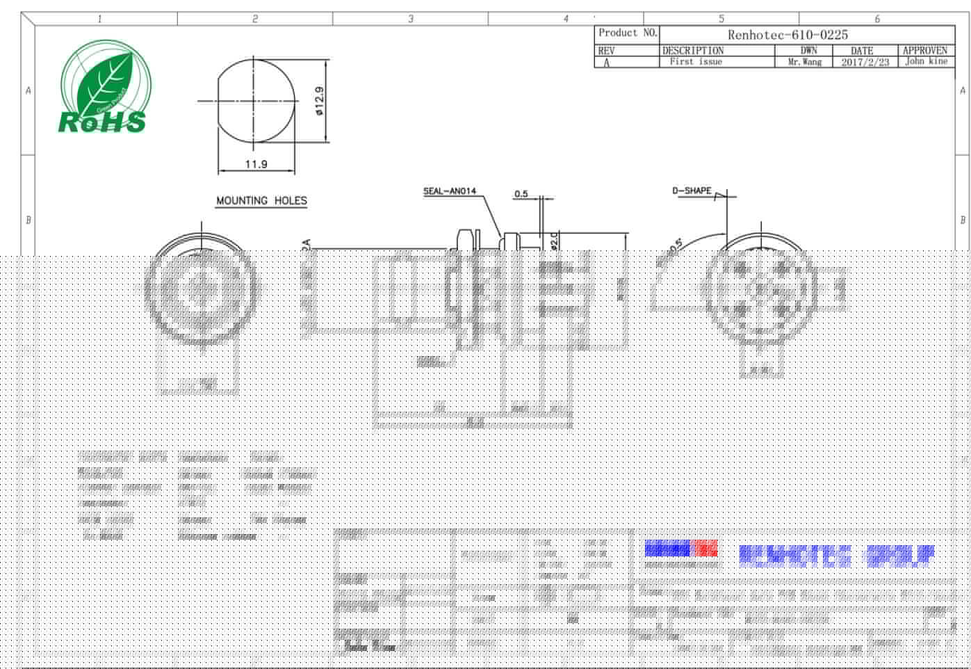 bnc母头焊线式同轴连接器直式180度接线