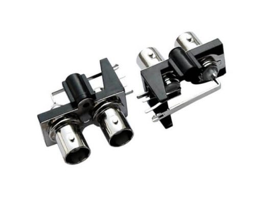 pcb bnc射频同轴连接器 弯式绝缘 母头