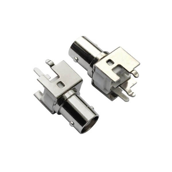 bnc射频连接器 直式同轴母头 PCB板端