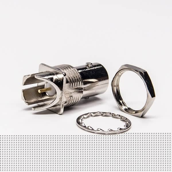 bnc端子板直式锌合金边缘卡板 穿墙 母头 PCB