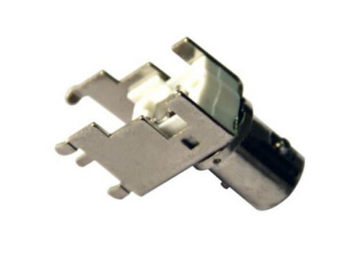 板端连接器PCB 弯式母头锌合金 BNC射频同轴