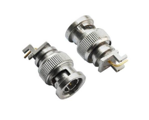 弯式射频同轴BNC 公头50欧姆 PCB板端