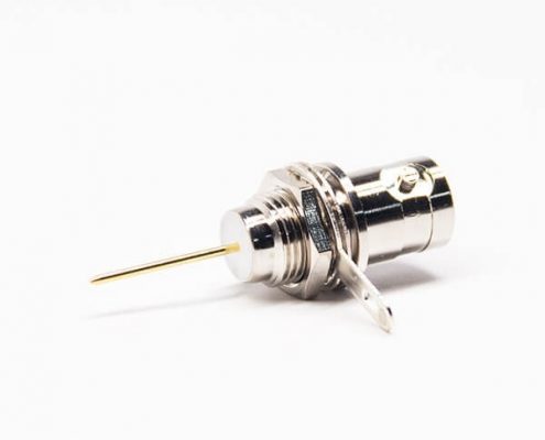 bnc单芯连接器直式穿墙锌合金射频同轴电缆