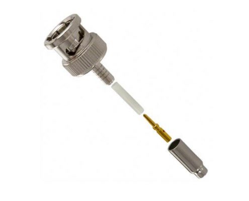 压接式连接器 直式公头BNC同轴射频