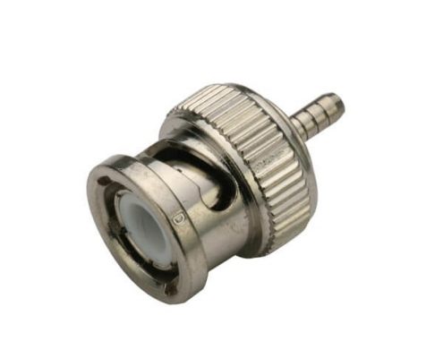 bnc公头焊线式 直式射频同轴电缆连接器