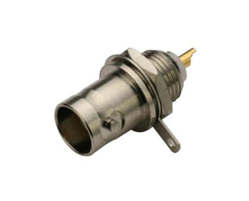 穿墙BNC母头50欧姆锌合金射频同轴连接器