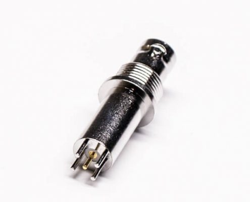 bnc接头 pcb封装母头直式加长插孔板装