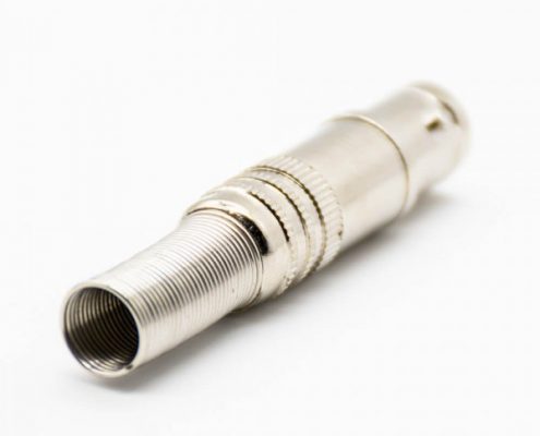 BNC接线母头直式接线RG59焊杯卡口连接连接器