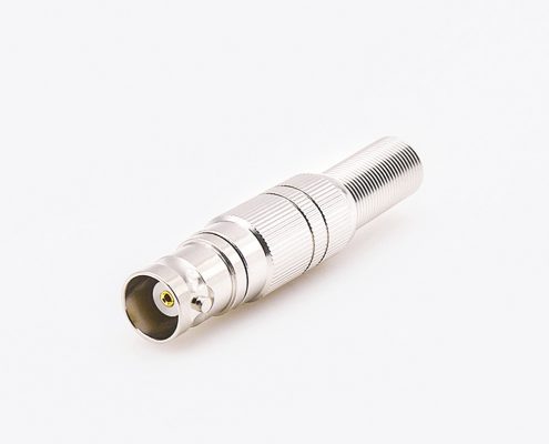 焊接BNC连接器母头带弹簧用于SYV-50-5-1接线