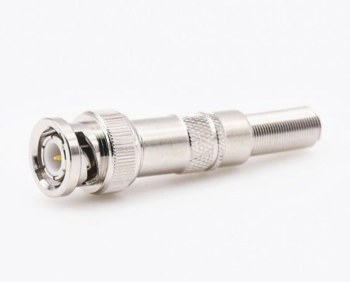 BNC连接器公头带弹簧直式焊接用于SYV-75-4