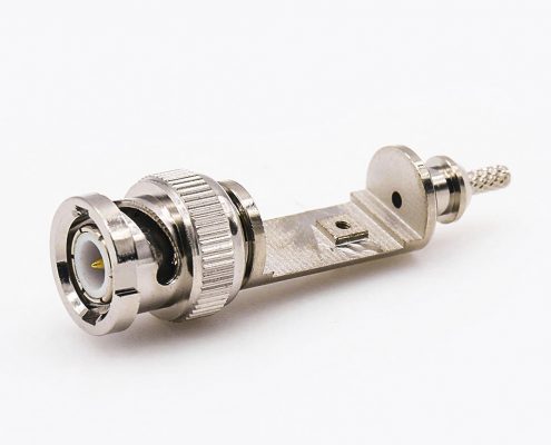 BNC公头直型连接器压接接线