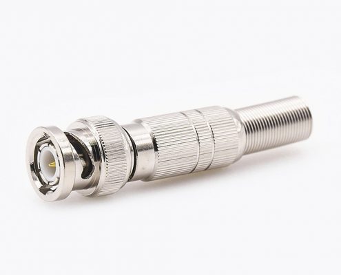 带有弹簧连接器用于SYV-50-5-1BNC公头直式焊接