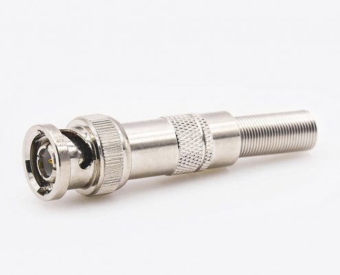 SYV-50-4BNC公头直型接线焊接连接器带弹簧