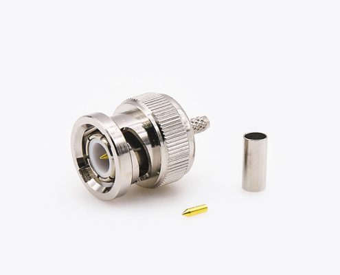 接线BNC连接器RG174/RG316的公头直式压接