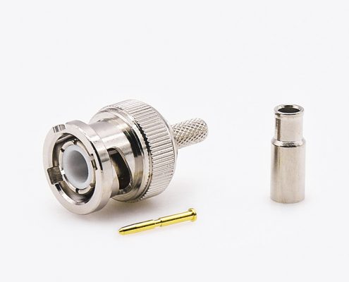 BNCRG316RG174/RG316的公头直式连接器接线压接