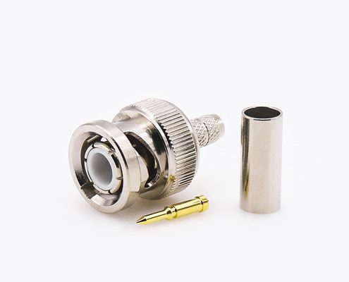RG58/RG142公头压接直式的BNC连接器