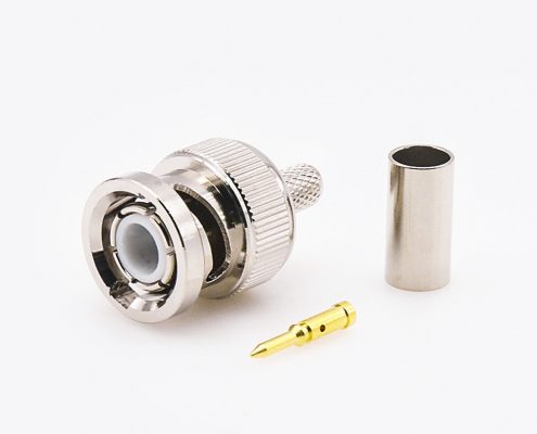 BNCRG58直型接线压接器用于RG58/RG142