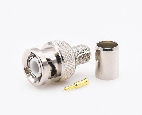 BNC连接器公头SYV-75-5-1直型75Ω接线压接