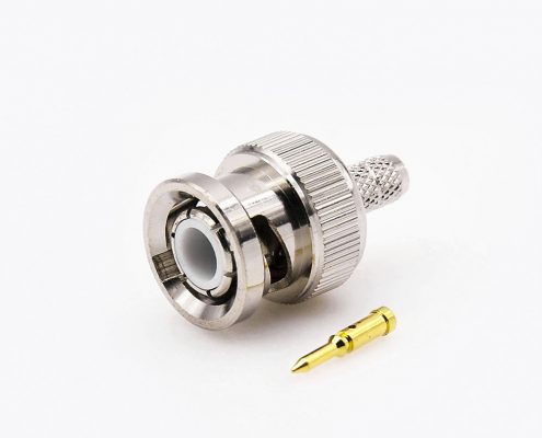 适用于RG58/RG142公头的75ΩBNC连接器压接