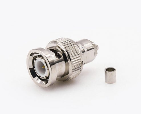 BNC连接器RG174/RG316的公头直式接线压接