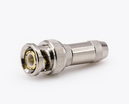 BNC连接器用于RG58/RG142直式公头压接