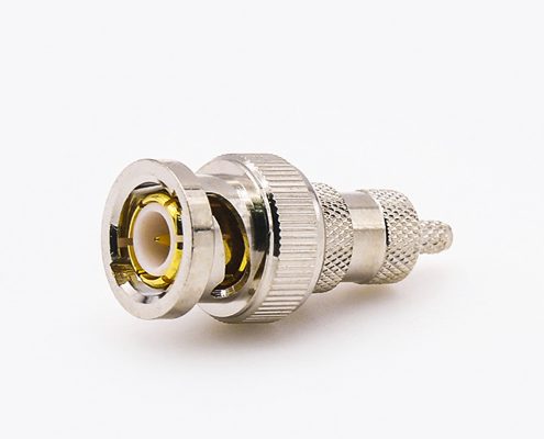 RG58/RG142压接接线的BNC连接器公头直式
