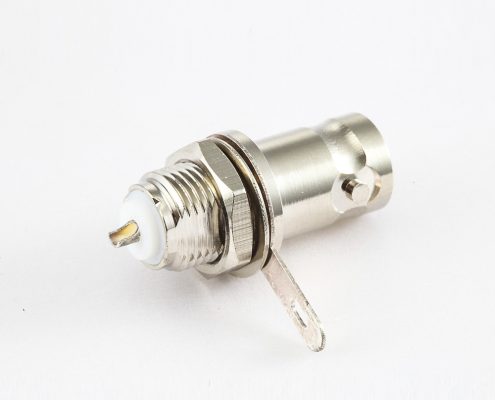 面板安装后锁穿墙接线式180度母头焊杯接地