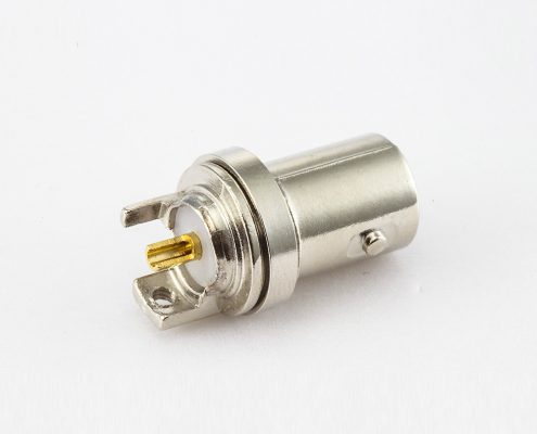 50ΩBNC连接器接线母头直式焊杯