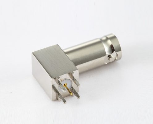 BNC 连接器75Ω母头弯式PCB安装插孔
