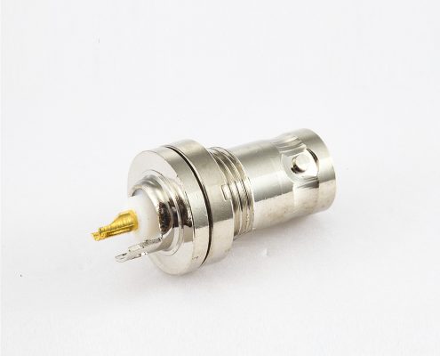 BNC50Ω前锁穿墙直型母头接线焊接