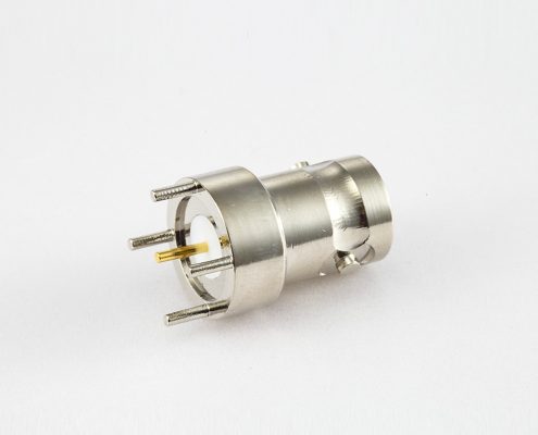 BNC连接器50Ω直式PCB安装母头插孔