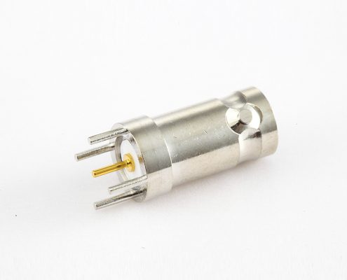 PCB安装BNC连接器母头直插50Ω