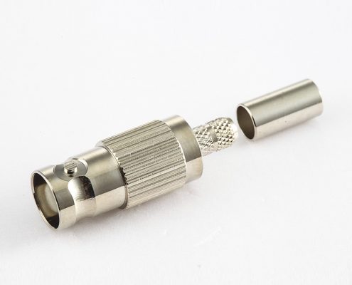 压接RG58/RG142BNC连接器母头直式