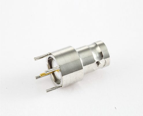 50ΩBNC连接器母头PCB安装插孔180度