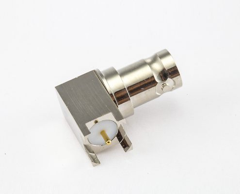 用于PCB插孔的BNC连接器母头弯式50ohm