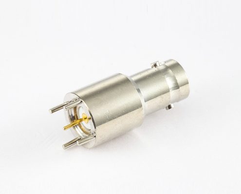 BNC母头连接器用于50欧姆直插PCB安装