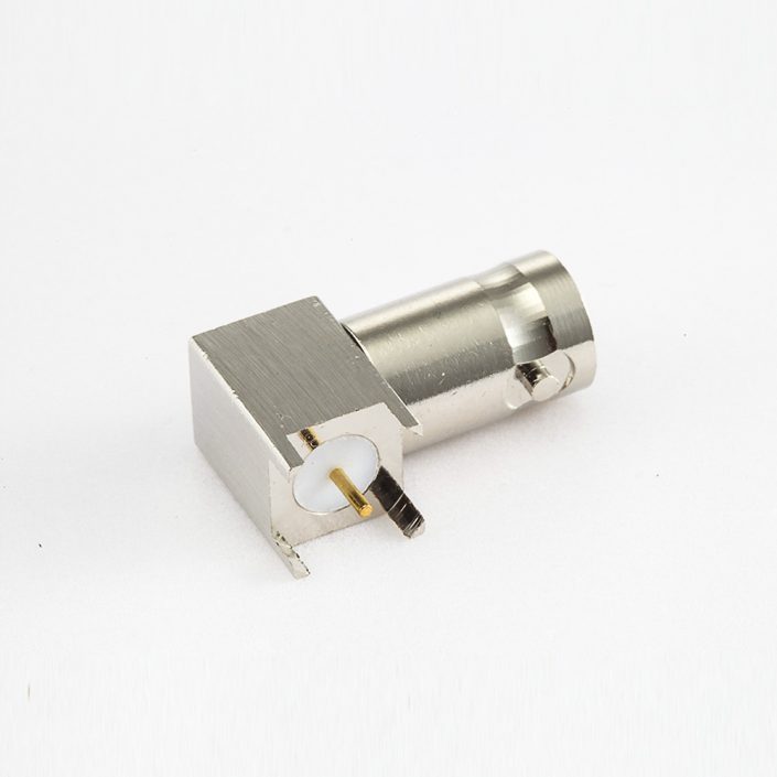 BNC 50Ω母头弯式焊接PCB板的座子 BNC 50Ω母头弯式焊接PCB板的座子