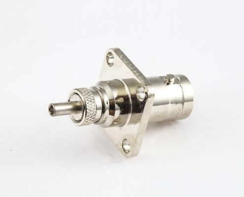 BNC母头直式带法兰盘压接RG178电缆