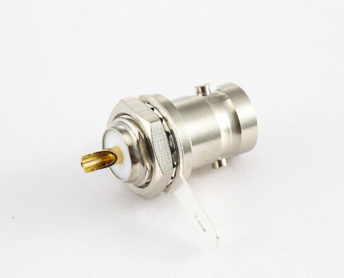 BNC 50Ω母头直式螺母安装式座子