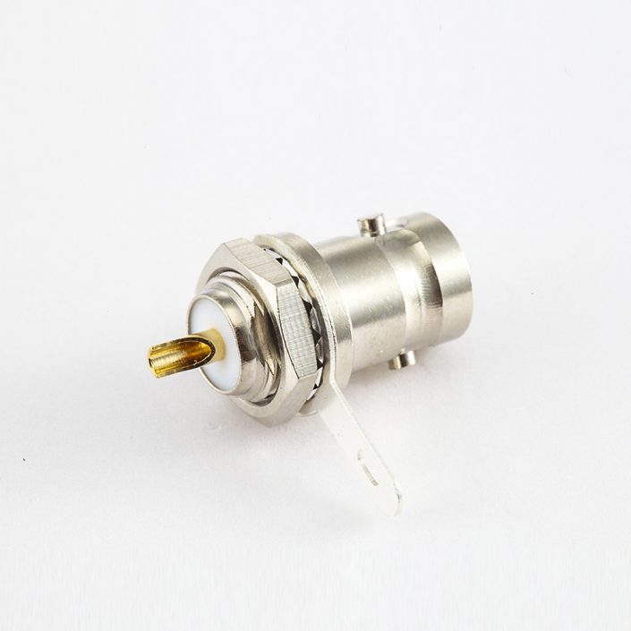 BNC 50Ω母头直式螺母安装式座子 BNC 50Ω母头直式螺母安装式座子