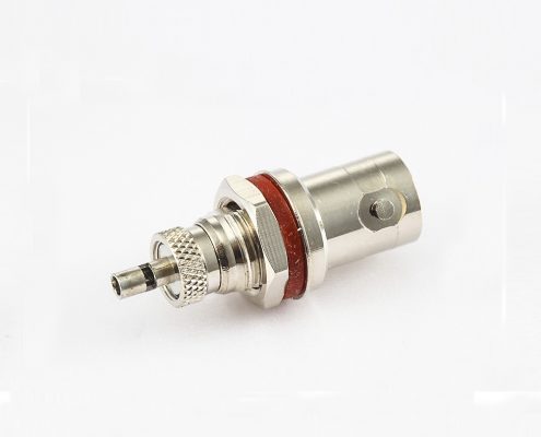 BNC母头直式压接带螺母RG174/RG316电缆