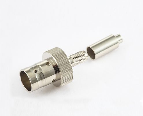 BNC 75欧姆母头直式压接RG179/1.5C-2V电缆