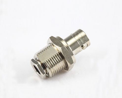 BNC 50欧姆母头直式带螺母装接SYV50-5电缆