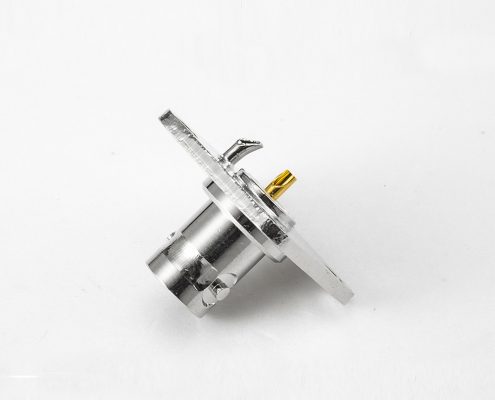 BNC 75欧姆母头直式法兰盘式座子