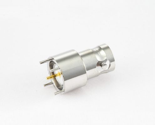 BNC连接器50欧姆母头直式焊接PCB板的座子