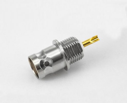 BNC 75欧姆母头直式螺母安装式座子