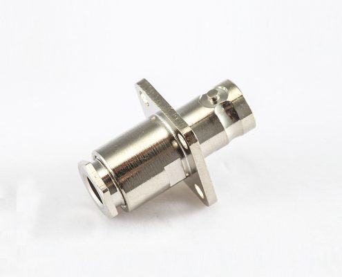 BNC母头直式带法兰盘装接RG58/RG142电缆