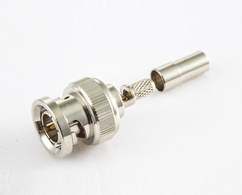 BNC 75Ω公头直式压接SYV75-2电缆