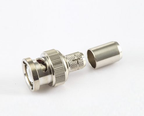 BNC 75Ω公头直式压接RG6/SYV75-5电缆